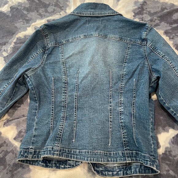 Live A Little Denim Jacket - size M EUC - Picture 7 of 7